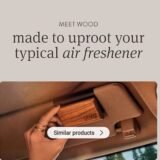 Minimalist Wood Visor Air Freshener – Sleek, Natural, & Discreet Subtitle: Upgrade Your Drive with Nature’s Touch.