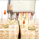 3-in-1 Electric Scalp Oil Applicator & Massager with Red/Blue Light Therapy