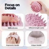 Eco-Friendly Wheat Straw Scalp Massager & Shampoo Brush