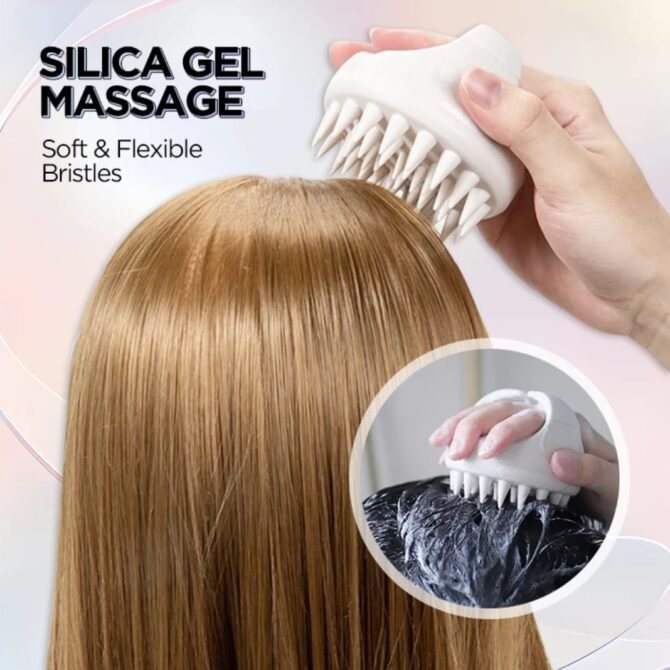 Eco-Friendly Wheat Straw Scalp Massager & Shampoo Brush