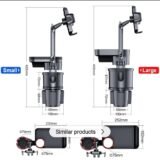 3-in-1 Ultimate Car Organizer: Cup Holder Expander, 360° Dining Tray & Phone Mount