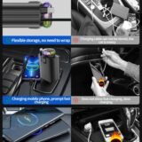 5-in-1 Retractable Fast Car Charger with Aromatherapy & Starry Projector