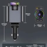 5-in-1 Retractable Fast Car Charger with Aromatherapy & Starry Projector