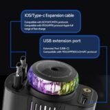 5-in-1 Retractable Fast Car Charger with Aromatherapy & Starry Projector