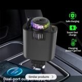 5-in-1 Retractable Fast Car Charger with Aromatherapy & Starry Projector