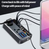 200W Ultimate Car Power Inverter – 9-Port Fast Charging Station (12V/24V)