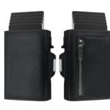 Smart Pop-Up RFID Leather Wallet with Zipper Coin Pocket