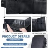 Smart Pop-Up RFID Leather Wallet with Zipper Coin Pocket