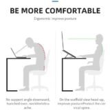 Premium Aluminum Laptop Stand with Detachable Cooling Fan (6-Level Adjustable)