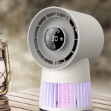2-in-1 Portable Bladeless Fan & Mosquito Killer Lamp (6000mAh)