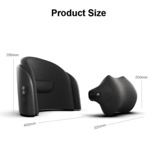 Premium 4D Memory Foam Car Massage Pillow Set – Neck & Lumbar Support