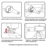 2-in-1 Car Headrest Hook & Phone Holder