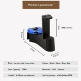 2-in-1 Car Headrest Hook & Phone Holder