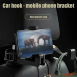 2-in-1 Car Headrest Hook & Phone Holder
